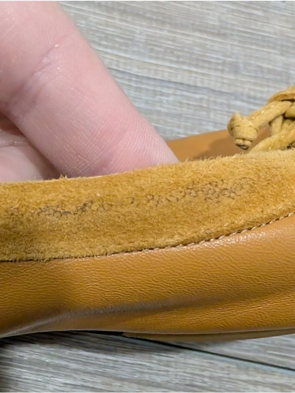 Tory Burch Tory Charm Tan Camel Leather Ballet Slip-On Flats Classic Size 6